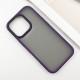 TPU+PC чохол Metal Buttons для Apple iPhone 16 Pro (6.3") Темно-Фіолетовий