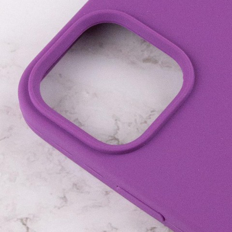 Чохол Silicone Case Full Protective (AA) для Apple iPhone 14 (6.1") Фіолетовий / Grape