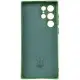Чохол Silicone Cover Ummi Lakshmi Full Camera (AA) для Samsung Galaxy S24 Ultra Зелений / Dark green