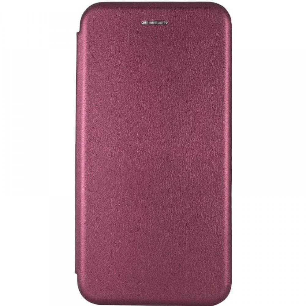 Шкіряний чохол-книжка Classy для Samsung Galaxy S20 FE Бордовий
