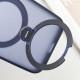TPU+PC чохол Metal Buttons with MagSafe Colorful HQ Ring для Apple iPhone 14 Pro (6.1") Dark Blue