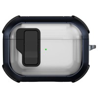 Футляр протиударний Locking Button для навушників Airpods Pro 2 / Pro Blue