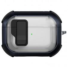 Футляр протиударний Locking Button для навушників Airpods Pro 2 / Pro Blue