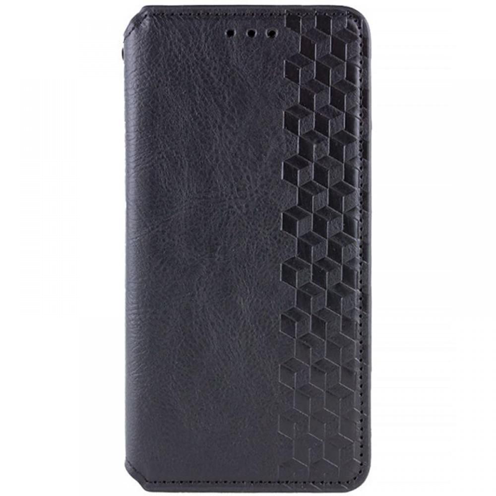 Шкіряний чохол-книжка GETMAN Cubic (PU) для Apple iPhone 13 Pro Max (6.7") Чорний