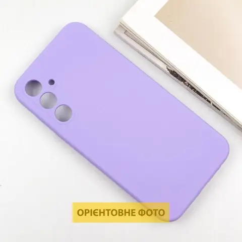 Чохол Silicone Cover Lakshmi Full Camera (AAA) для Samsung Galaxy S25 Edge Бузковий / Dasheen