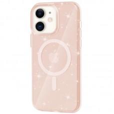Чохол TPU Galaxy Sparkle (MagFit) для Apple iPhone 11 (6.1") Gold+Glitter
