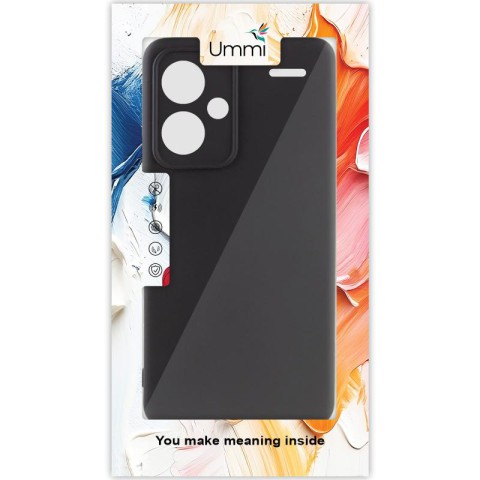 Чохол Silicone Cover Ummi Lakshmi Full Camera (AA) для Xiaomi Redmi Note 13 Pro+ Чорний / Black