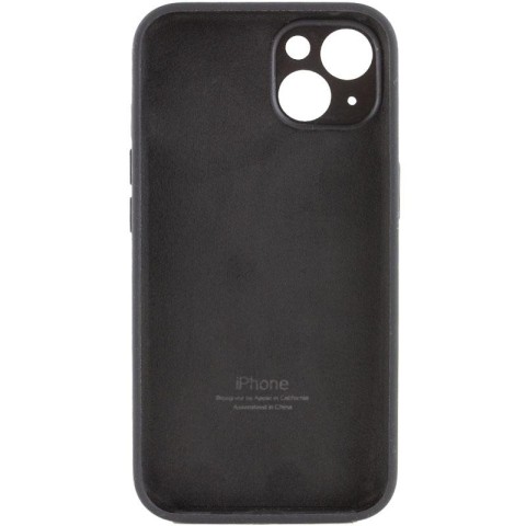 Чохол Silicone Case Full Camera Protective (AA) для Apple iPhone 14 (6.1") Чорний / Black