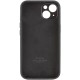 Чохол Silicone Case Full Camera Protective (AA) для Apple iPhone 14 (6.1") Чорний / Black
