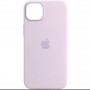 Чохол Silicone case (AAA) full with Magsafe and Animation для Apple iPhone 14 (6.1") Бузковий / Lilac