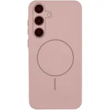 Чохол Silicone Cover Lakshmi Full Camera (AA) with MagFit для Samsung Galaxy S25 Edge Рожевий / Pink Sand