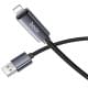 Дата кабель Hoco X112 Favor with display USB to Lightning 2.4A (1m) Black