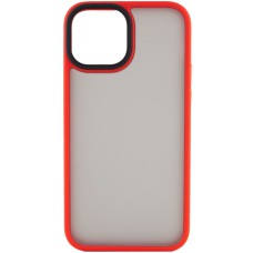 TPU+PC чохол Metal Buttons для Apple iPhone 13 (6.1") Червоний