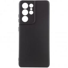 Чохол TPU GETMAN Liquid Silk Full Camera для Samsung Galaxy S21 Ultra Чорний / Black