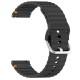 Силіконовий ремінець Wavy для Smart Watch 20mm Black