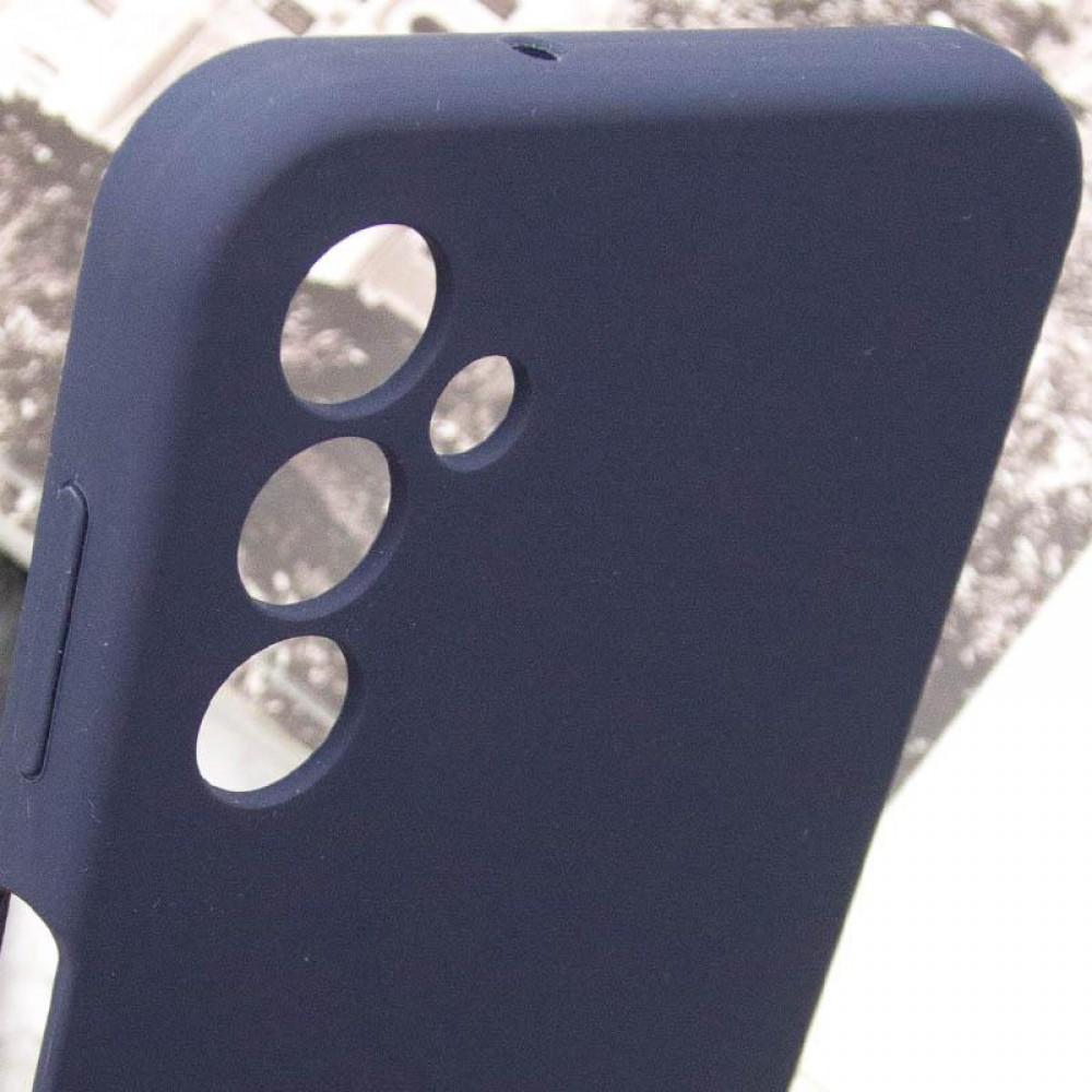 Чохол TPU GETMAN Liquid Silk Full Camera для Samsung Galaxy M34 5G Синій / Midnight Blue