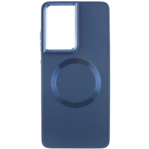 TPU чохол Bonbon Metal Style with MagSafe для Samsung Galaxy S24 Ultra Синій / Cosmos Blue