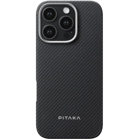 Чохол PC PITAKA with MagSafe для Apple iPhone 16 Pro Max (6.9") Black / Grey