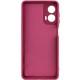 Чохол TPU GETMAN Liquid Silk Full Camera для Motorola Moto G24 Бордовий / Marsala
