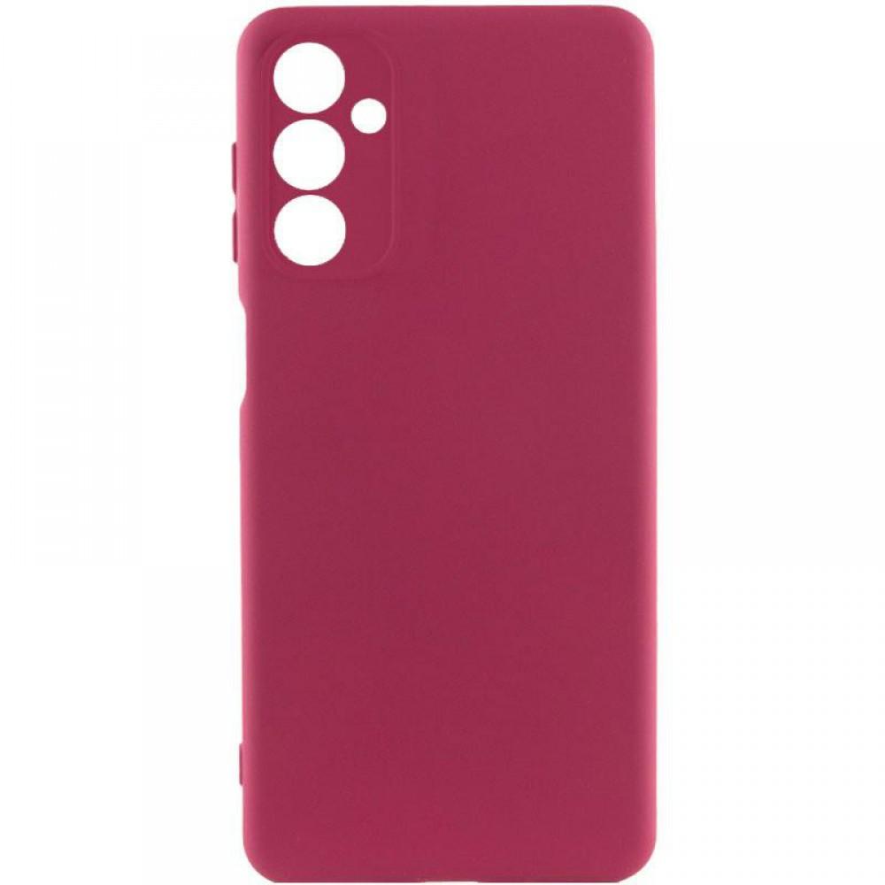 Чохол TPU GETMAN Liquid Silk Full Camera для Samsung Galaxy M34 5G Бордовий / Marsala