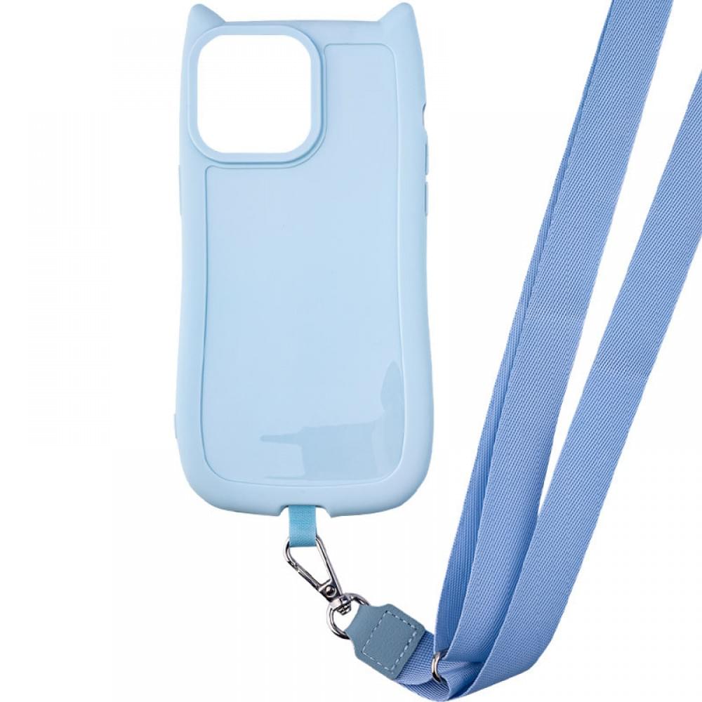 Чохол TPU GETMAN Cat with straps для Apple iPhone 14 Pro Max (6.7") Blue