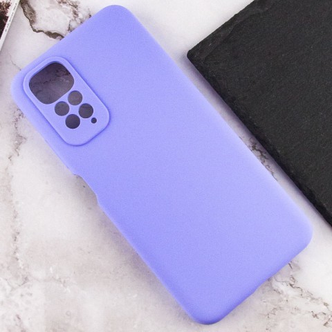 Чохол Silicone Cover Lakshmi Full Camera (AAA) для Xiaomi Redmi Note 11 (Global) / Note 11S Бузковий / Dasheen