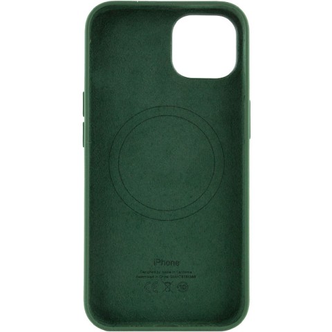 Чохол Silicone case (AAA) with Magsafe and Animation для Apple iPhone 13 (6.1") Зелений / Clover