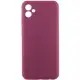Чохол Silicone Cover Lakshmi Full Camera (AAA) для Samsung Galaxy A04e Бордовий / Plum