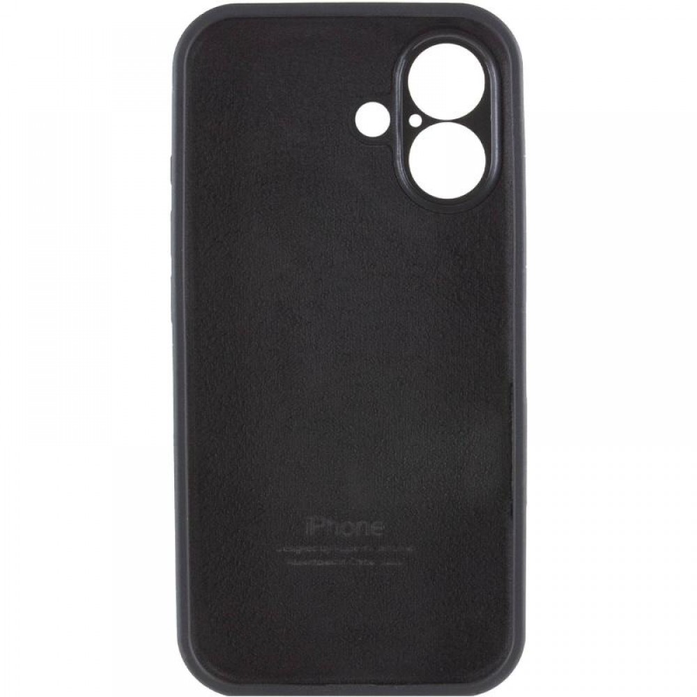 Чохол Silicone Case Full Camera Protective (AA) для Apple iPhone 17 (6.3") Чорний / Black