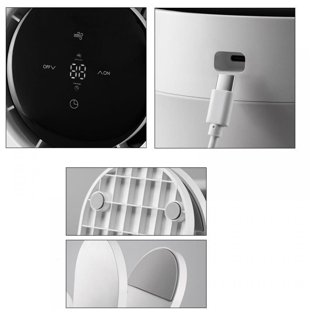 Настольный вентилятор F7 с зажимом 4000mAh