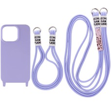 Чохол TPU two straps California для Apple iPhone 13 Pro (6.1") Бузковий