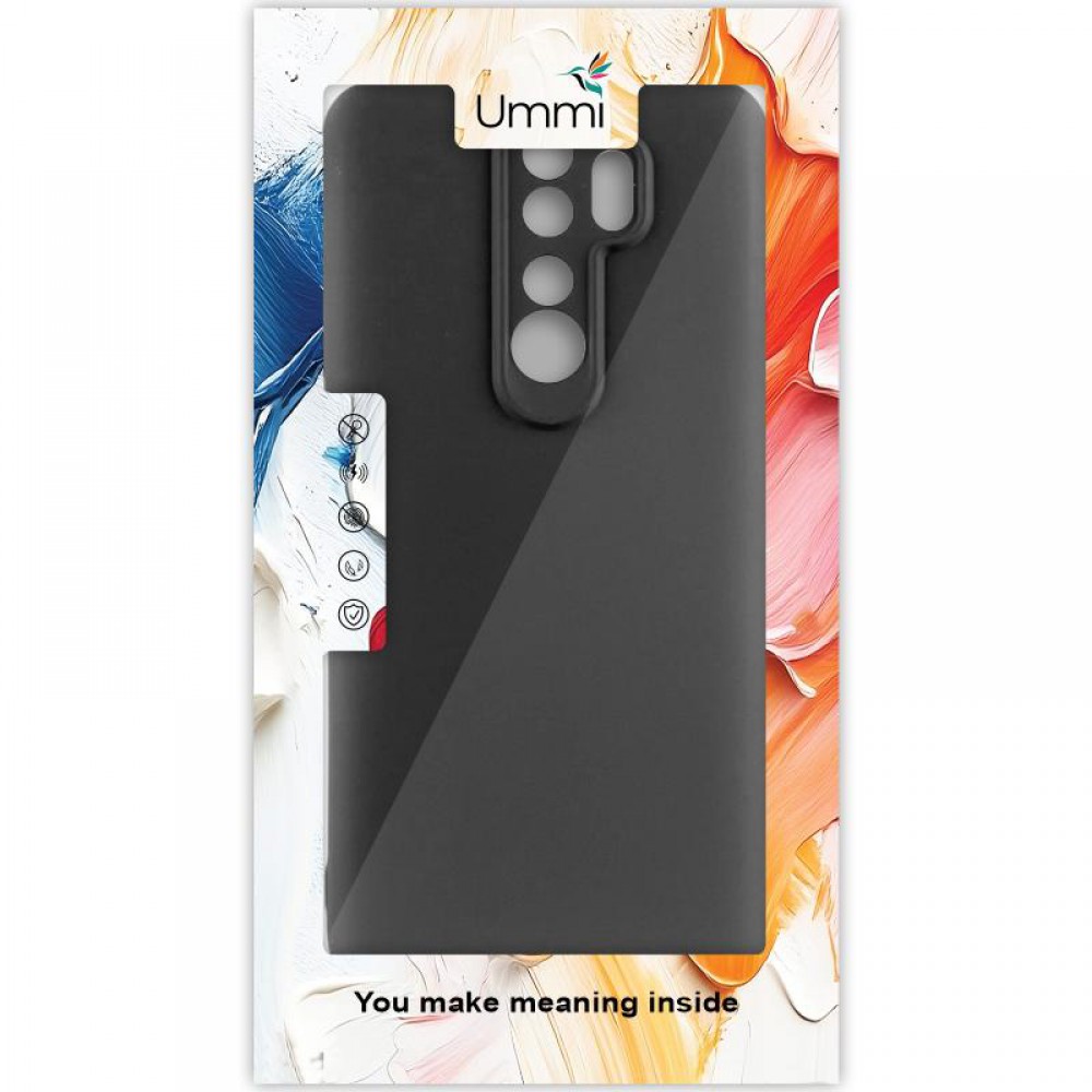 Чохол Silicone Cover Ummi Lakshmi Full Camera (AA) для Xiaomi Redmi Note 8 Pro Чорний / Black