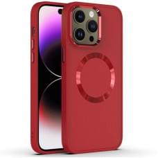 TPU чохол Bonbon Metal Style with MagSafe для Apple iPhone 14 Pro (6.1") Червоний / Red