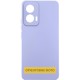 Чохол Silicone Cover Lakshmi Full Camera (AAA) для Motorola Moto G35 Бузковий / Dasheen