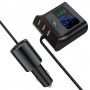 АЗП Acefast B8 digital display car HUB charger Black