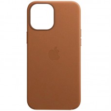 Шкіряний чохол Leather Case (AAA) для Apple iPhone 12 Pro Max (6.7") Brown