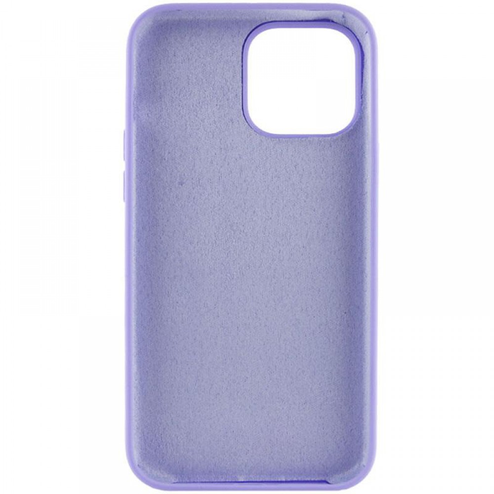 Чохол Silicone Case Full Protective (AA) NO LOGO для Apple iPhone 15 Pro (6.1") Бузковий / Dasheen