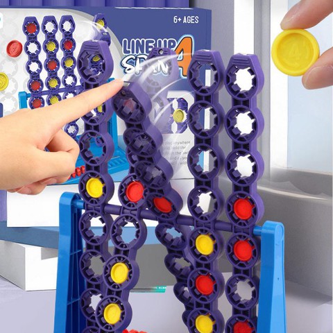 Настільна інтерактивна гра Ummi 22048 Line Up Spin 4 Blue