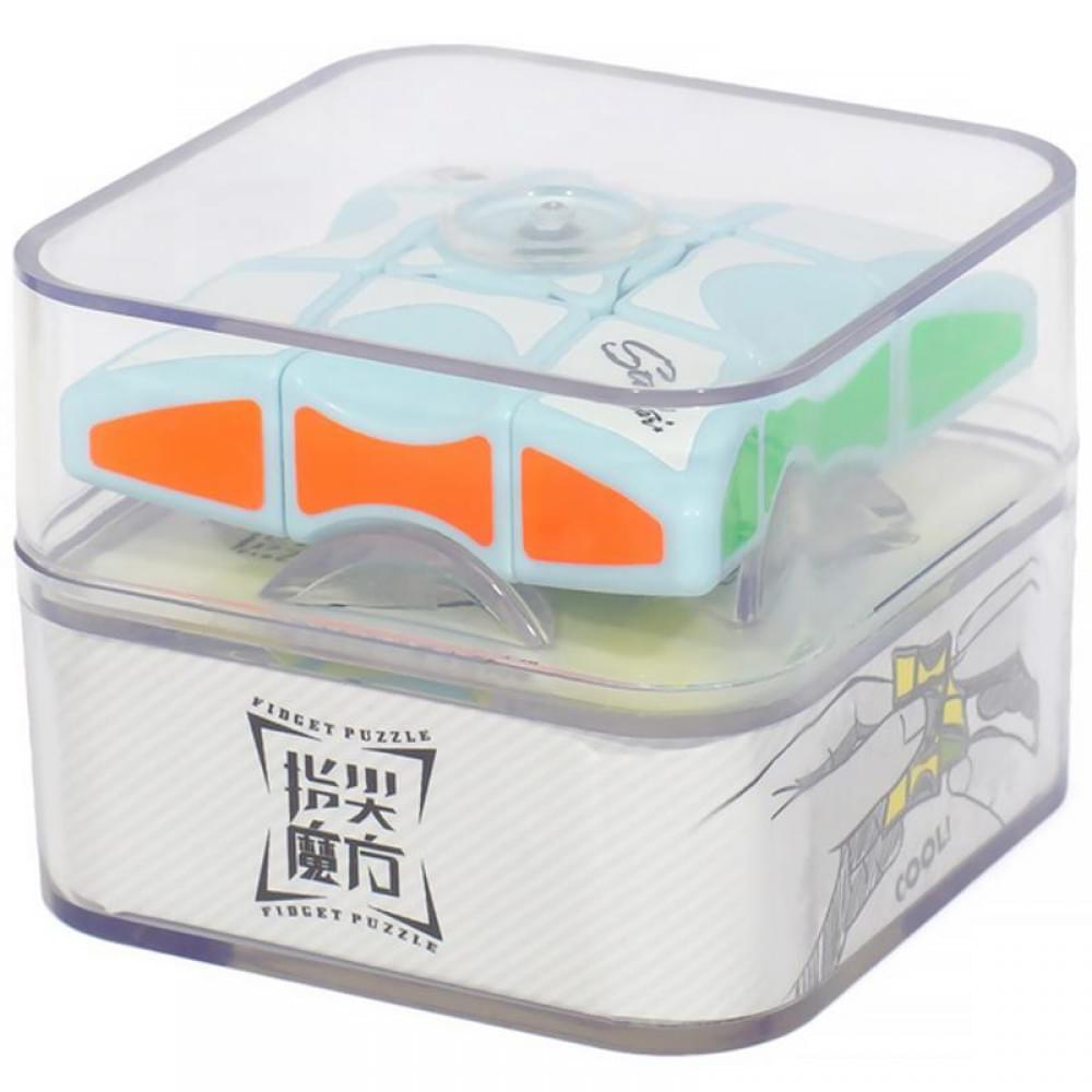 Дитяча інтерактивна головоломка Rubik's Cube Fingertips Spinner Water Blue