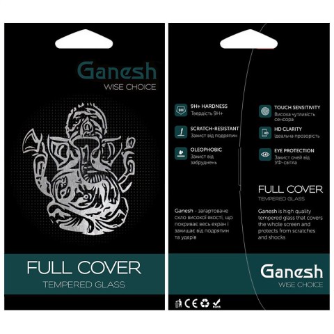 Захисне скло Ganesh (Full Cover) для Apple iPhone 11 / XR (6.1") Чорний