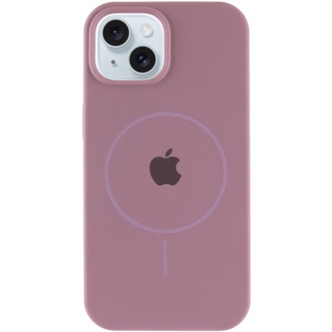Чохол Silicone Case Full Protective (AA) with MagSafe для Apple iPhone 15 Plus (6.7") Ліловий / Lilac Pride