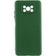Чохол TPU GETMAN Liquid Silk Full Camera для Xiaomi Poco X3 NFC / Poco X3 Pro Зелений / Dark green