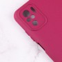 Чохол Silicone Cover Full Camera without Logo (A) для Xiaomi Redmi Note 10 / Note 10s Бордовий / Marsala