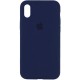 Чохол Silicone Case Full Protective (AA) для Apple iPhone XS Max (6.5") Синій / Deep navy