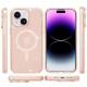 Чохол TPU Galaxy Sparkle (MagFit) для Apple iPhone 15 Plus (6.7") Gold+Glitter