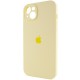 Чохол Silicone Case Full Camera Protective (AA) для Apple iPhone 14 (6.1") Жовтий / Mellow Yellow
