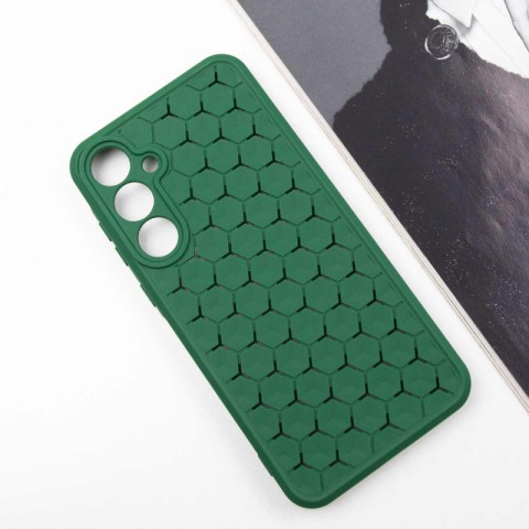 Чохол TPU Honeycomb для Samsung Galaxy A35 Зелений / Cyprus Green