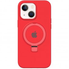 Чохол Silicone Case Full Protective with Ring для Apple iPhone 15 (6.1") Red