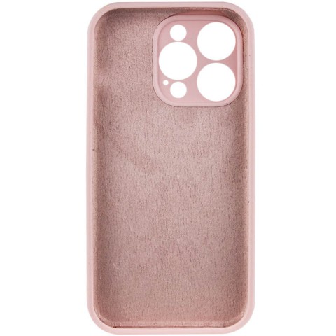 Чохол Silicone Case Full Camera Protective (AA) NO LOGO для Apple iPhone 15 Pro Max (6.7") Рожевий / Chalk Pink