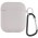 Силіконовий футляр з мікрофіброю для навушників Airpods 1/2 Сірий / Stone